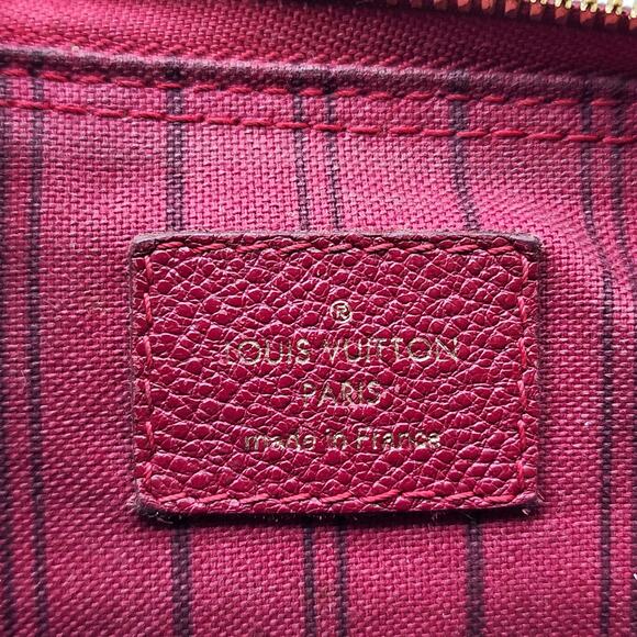 Louis Vuitton Speedy Bandouliere 25 Empreinte Leather Shoulder Bag Burgundy - Picture 9 of 11